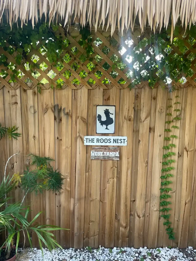 The Roos Nest, Backyard,